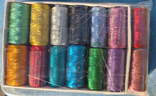 Metallic embroidery threads - 20,