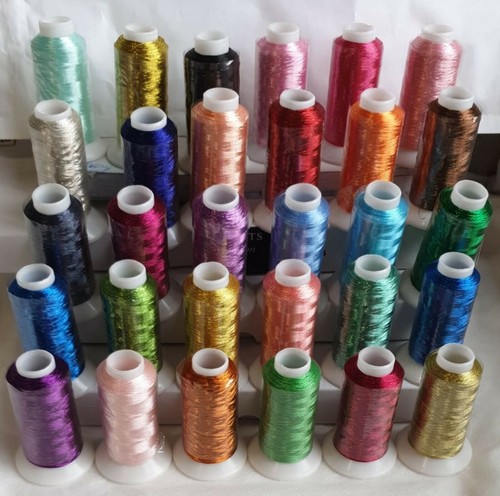 Metallic embroidery threads - metallic,