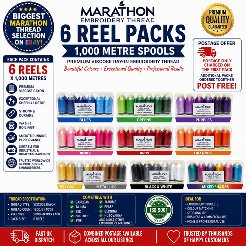 Marathon embroidery thread - marathon, 6